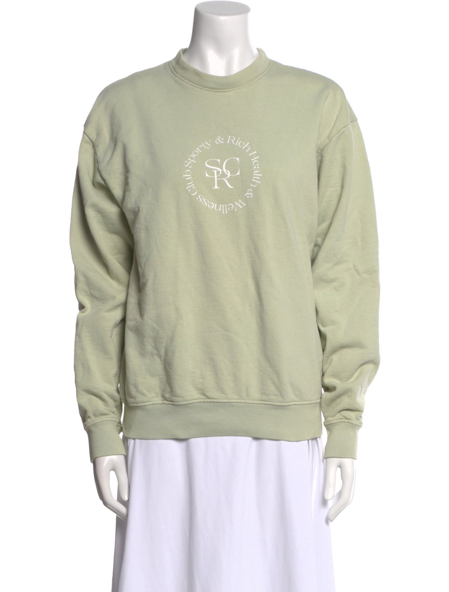 Sporty & Rich Crew Neck Long Sleeve Sweatshirt