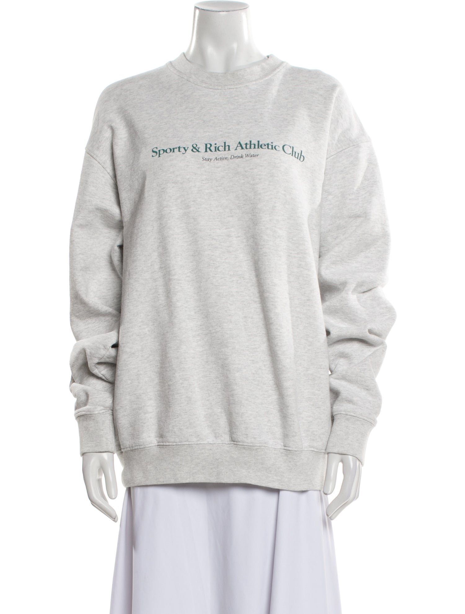 Sporty & Rich Graphic Print Crew Neck Sweatshirt