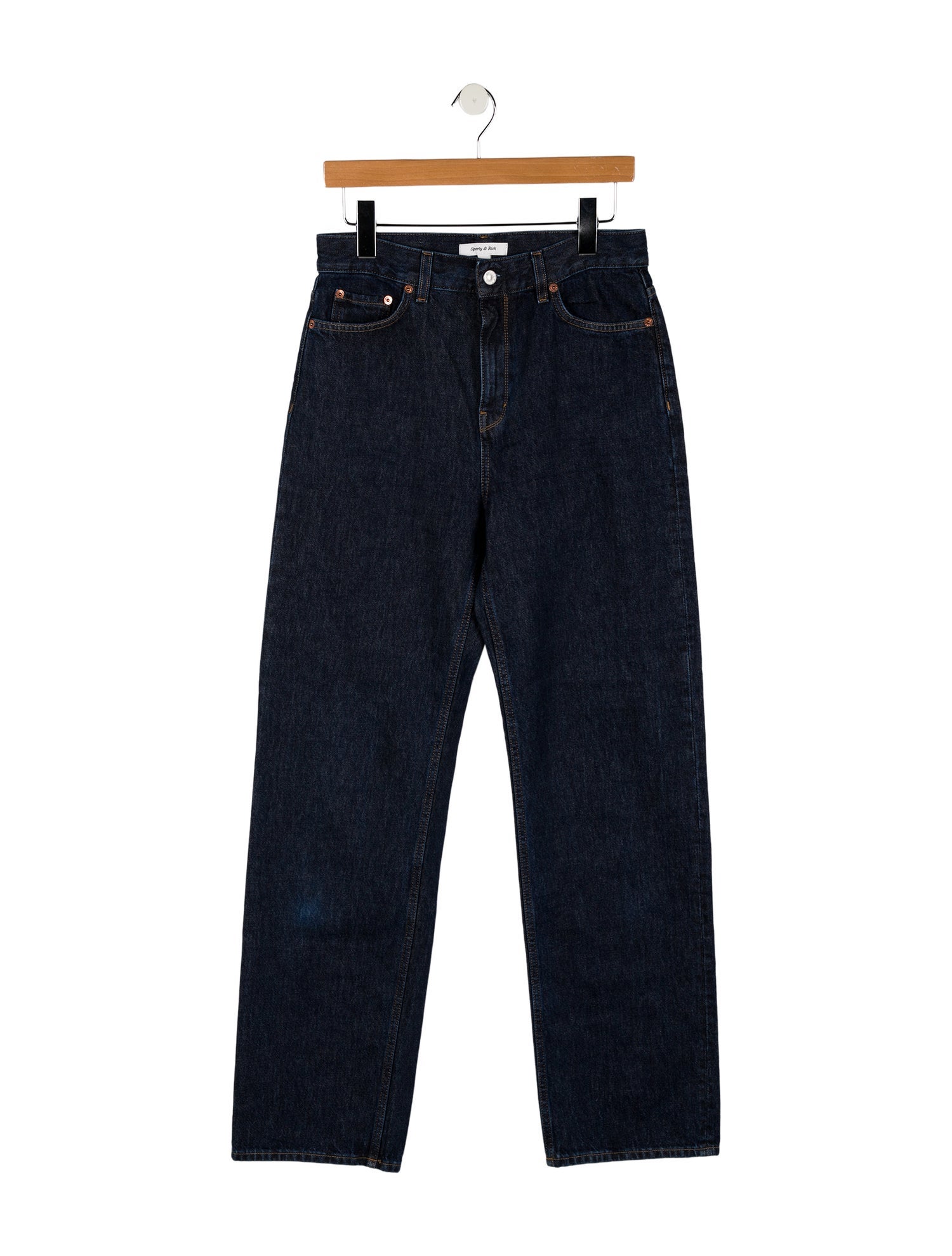 Sporty & Rich High-Rise Straight Leg Jeans