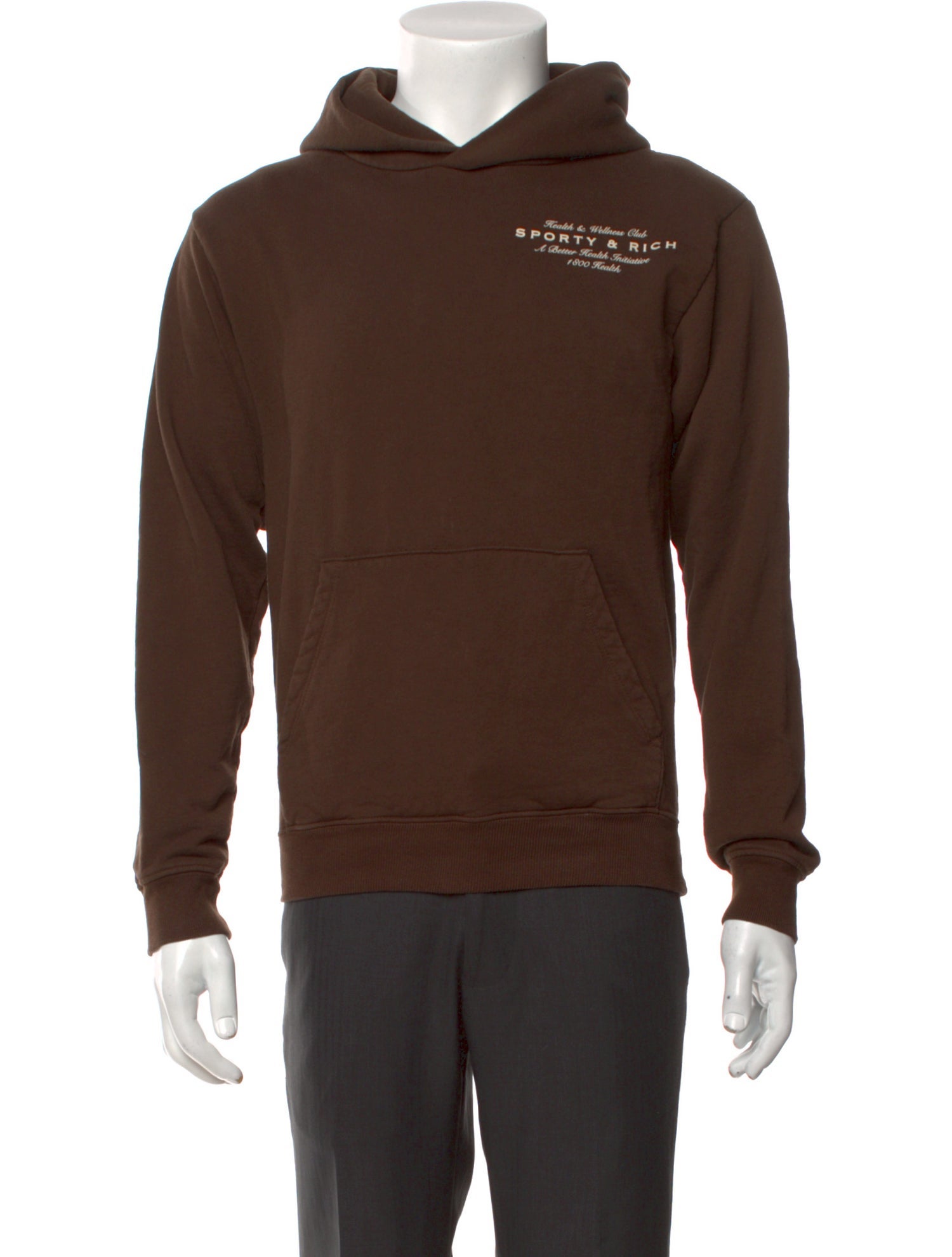 Sporty & Rich Graphic Print Crew Neck Hoodie