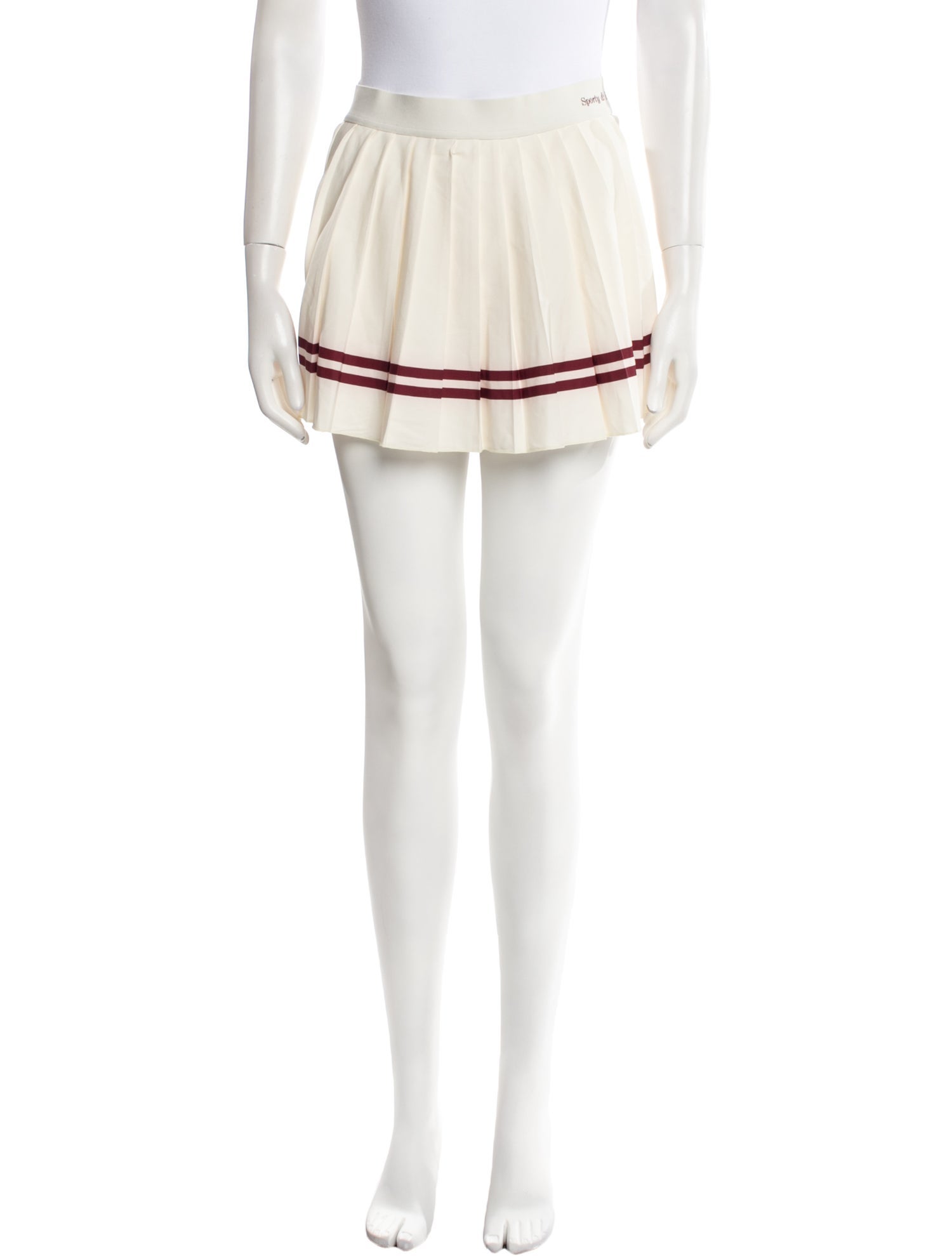 Sporty & Rich Striped Mini Skirt