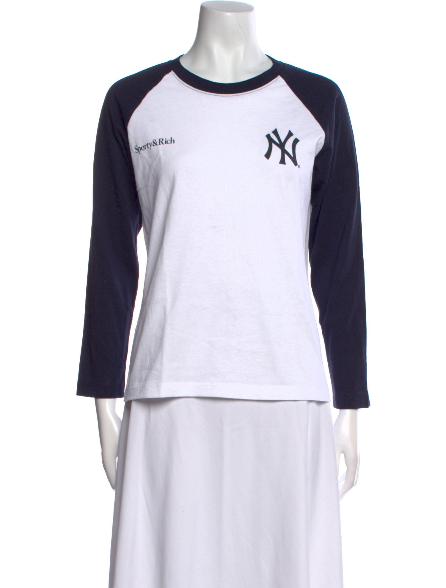 Sporty & Rich Graphic Print Crew Neck T-Shirt