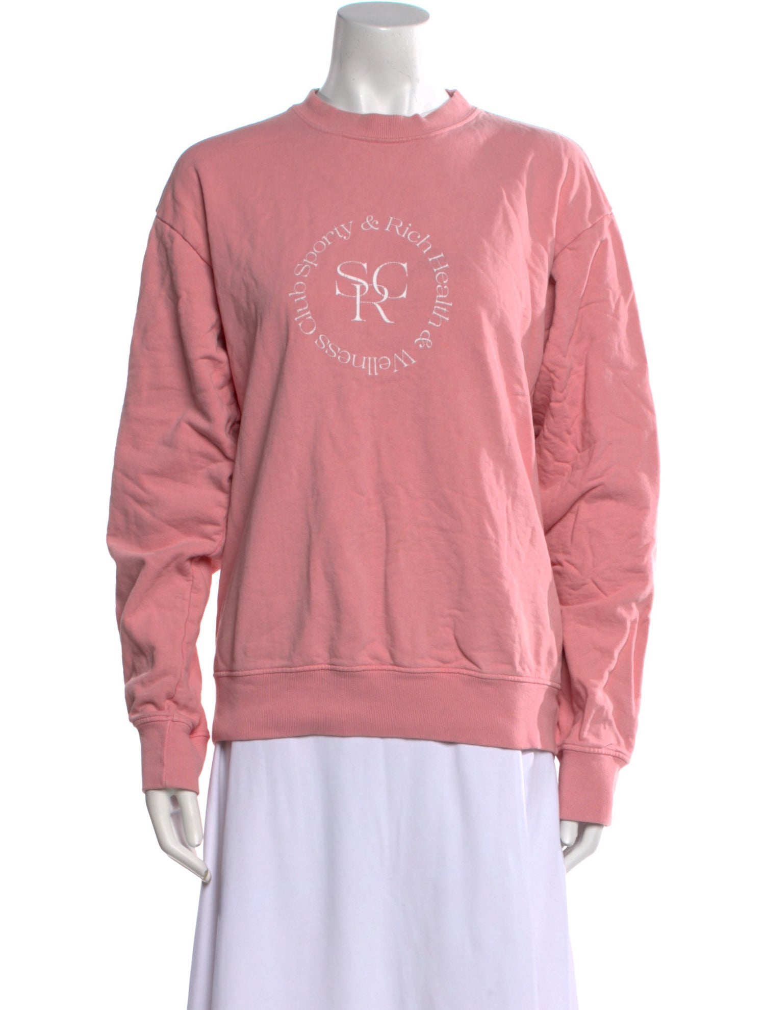 Sporty & Rich Graphic Print Crew Neck Sweatshirt