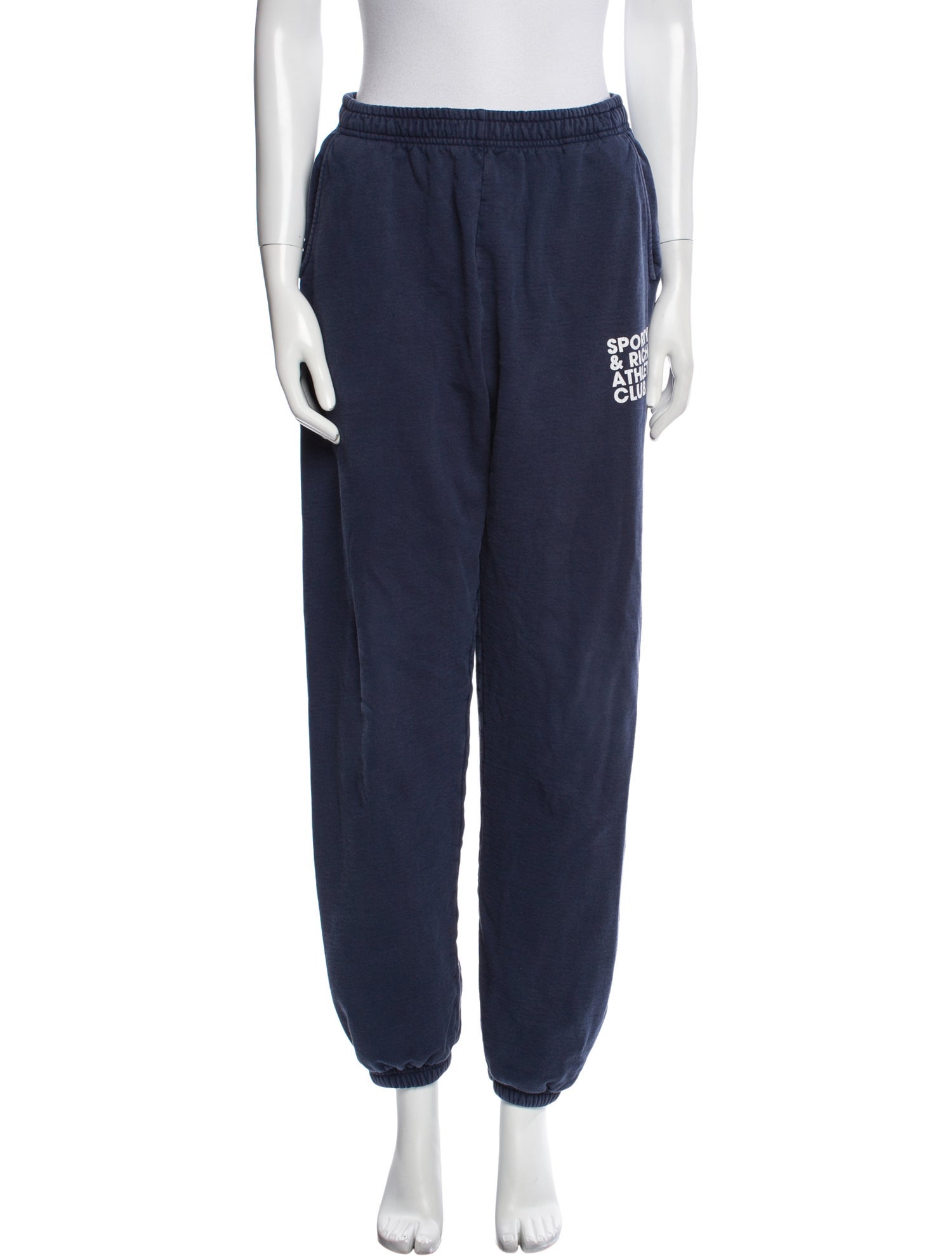 Sporty & Rich Embroidered Accent Sweatpants