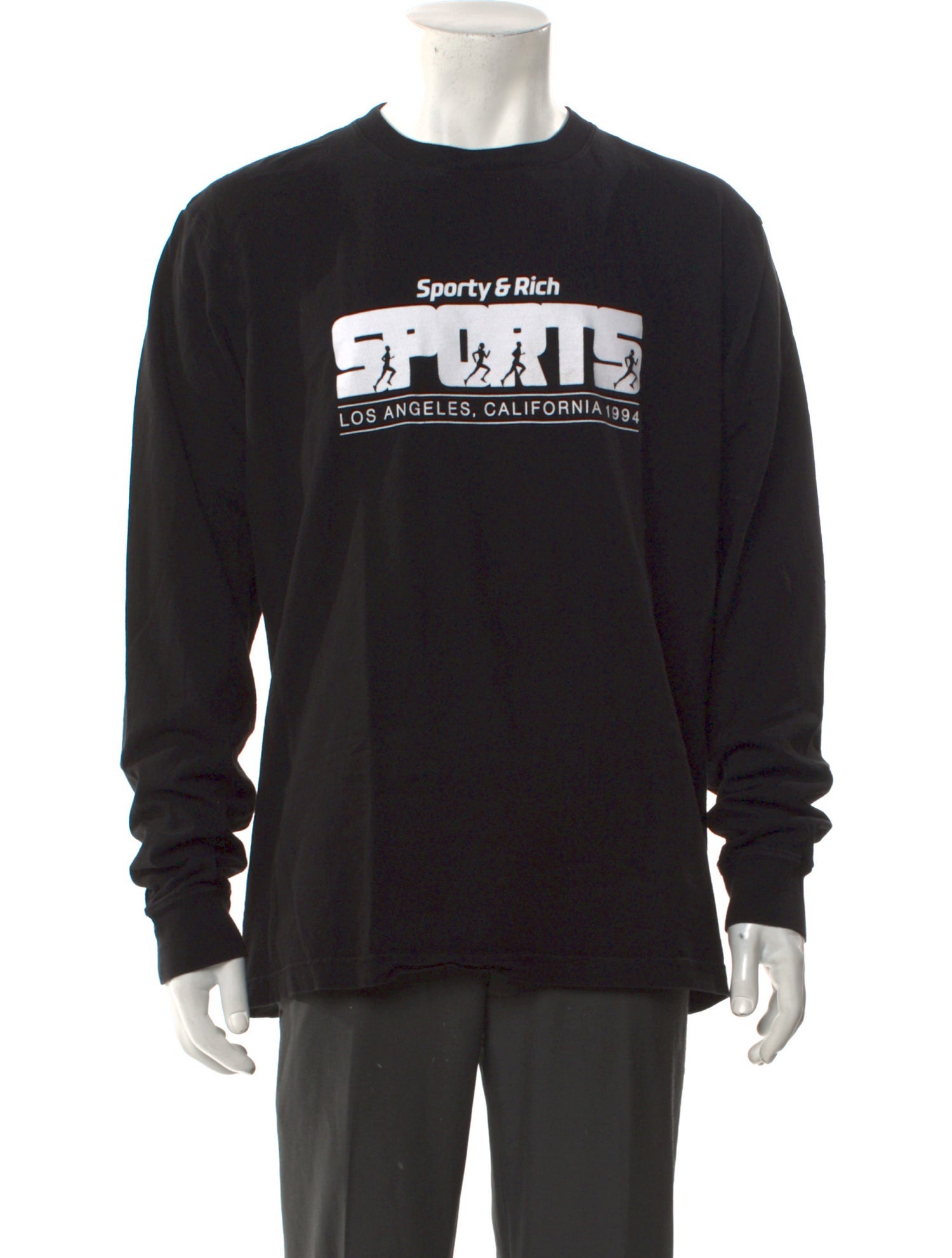 Sporty & Rich Graphic Print Crew Neck T-Shirt