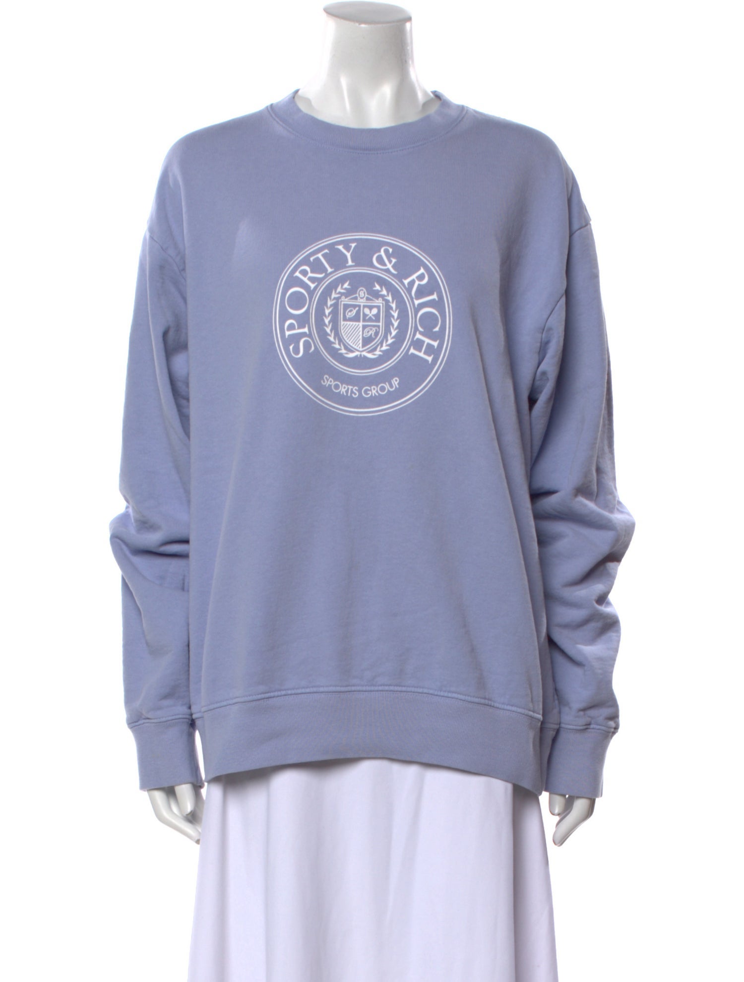 Sporty & Rich Crew Neck Long Sleeve Sweatshirt