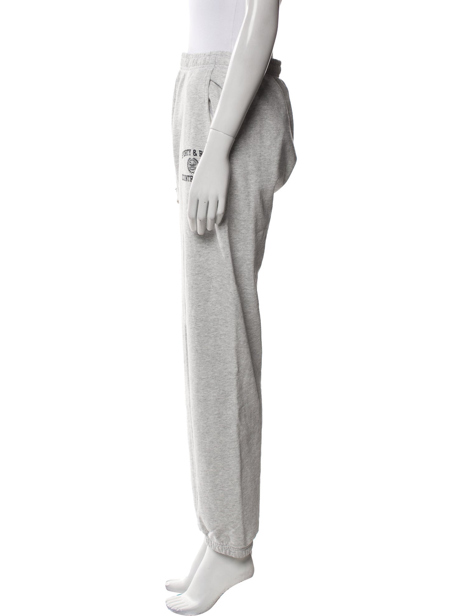 Sporty & Rich Embroidered Accent Sweatpants