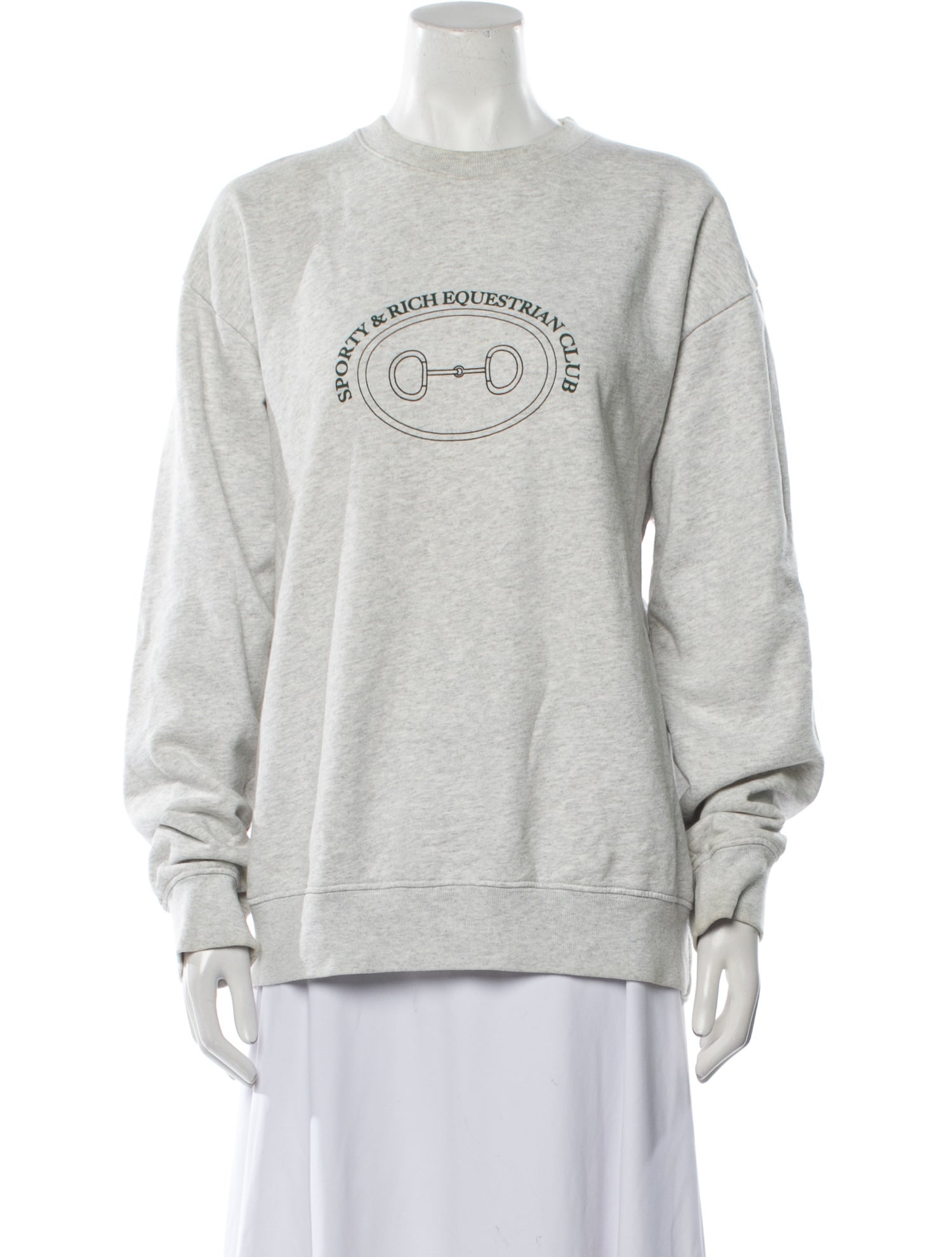 Sporty & Rich Graphic Print Crew Neck Sweatshirt