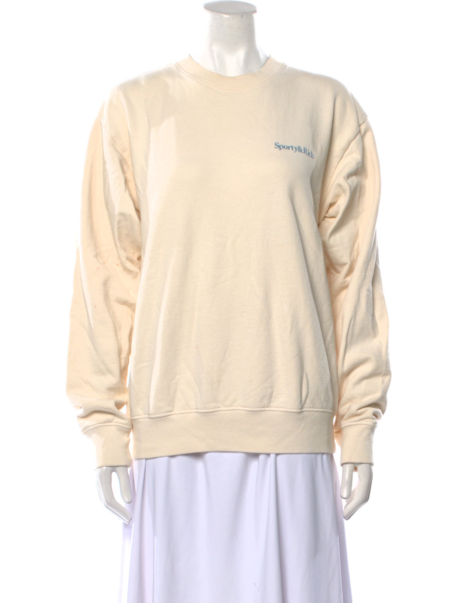 Sporty & Rich Crew Neck Long Sleeve Sweatshirt