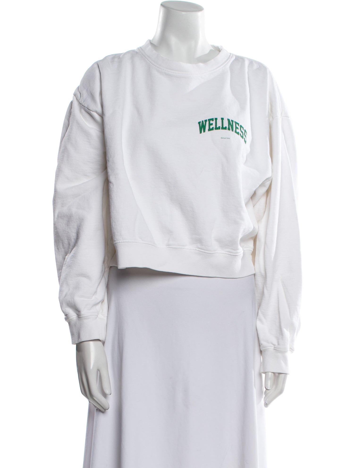 Sporty & Rich Graphic Print Crew Neck Sweatshirt