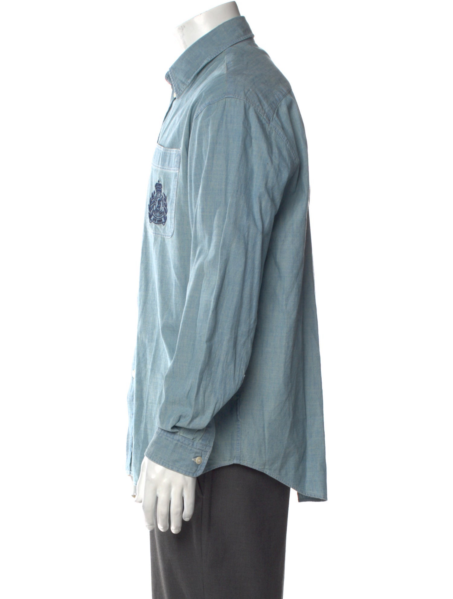 Sporty & Rich Long Sleeve Denim Shirt w/ Tags