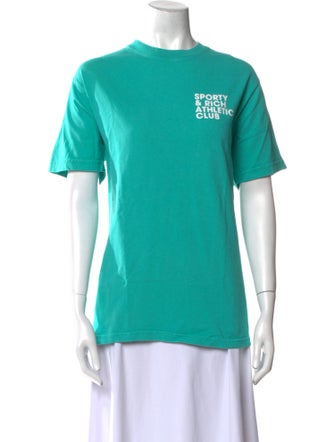 Sporty & Rich Graphic Print Crew Neck T-Shirt