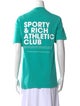 Sporty & Rich Graphic Print Crew Neck T-Shirt