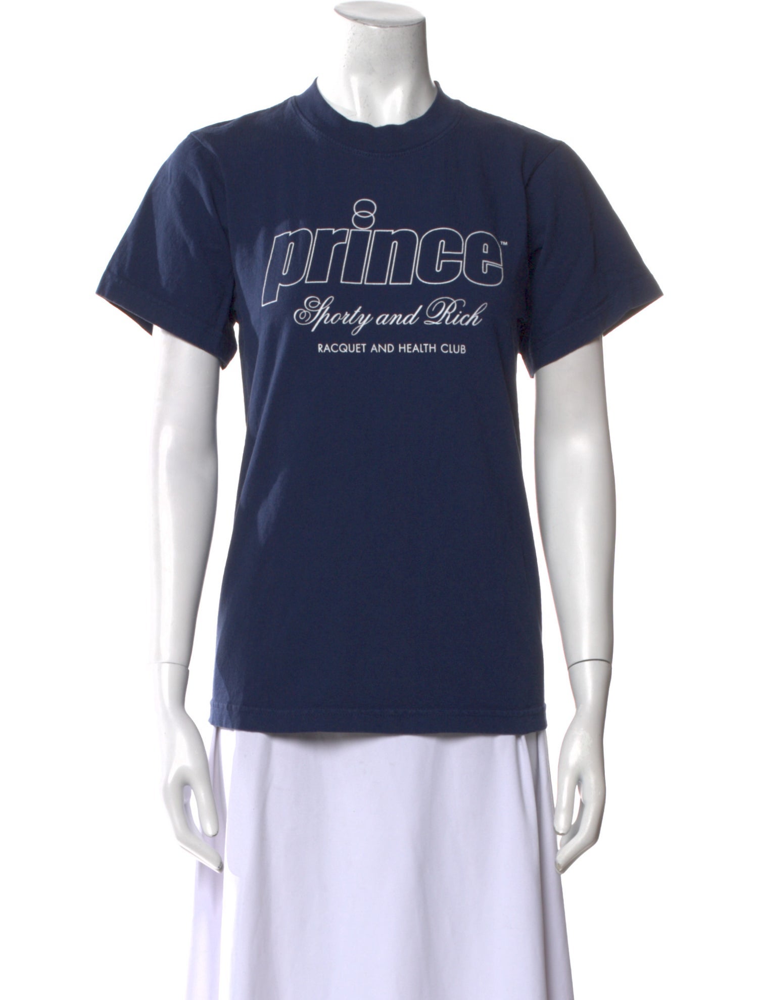 Sporty & Rich Graphic Print Crew Neck T-Shirt