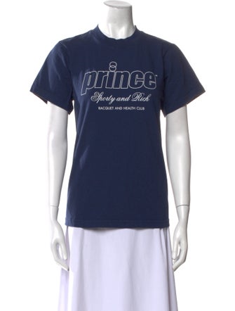 Sporty & Rich Graphic Print Crew Neck T-Shirt