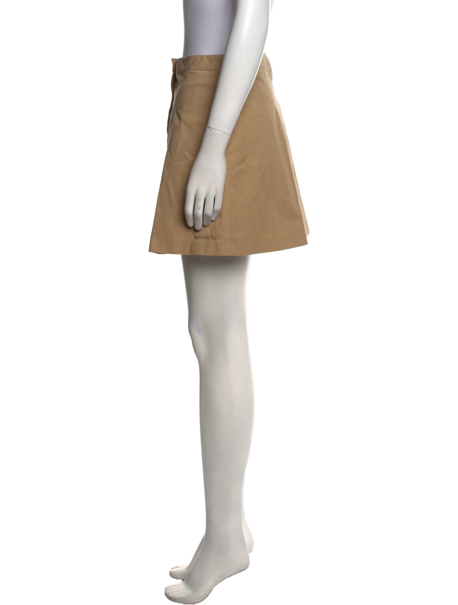 Sporty & Rich Embroidered Accent Mini Skirt