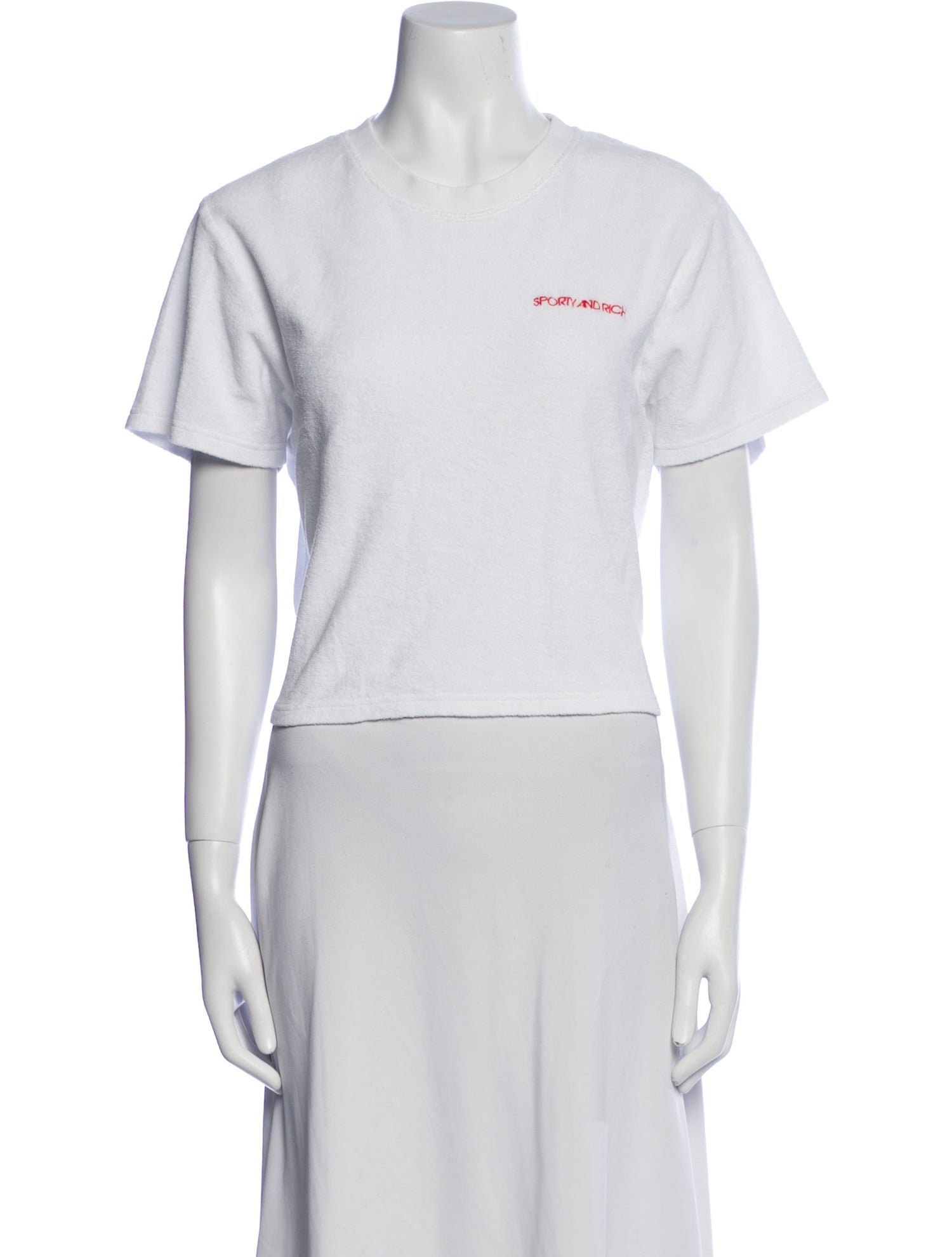 Sporty & Rich Graphic Print Crew Neck T-Shirt