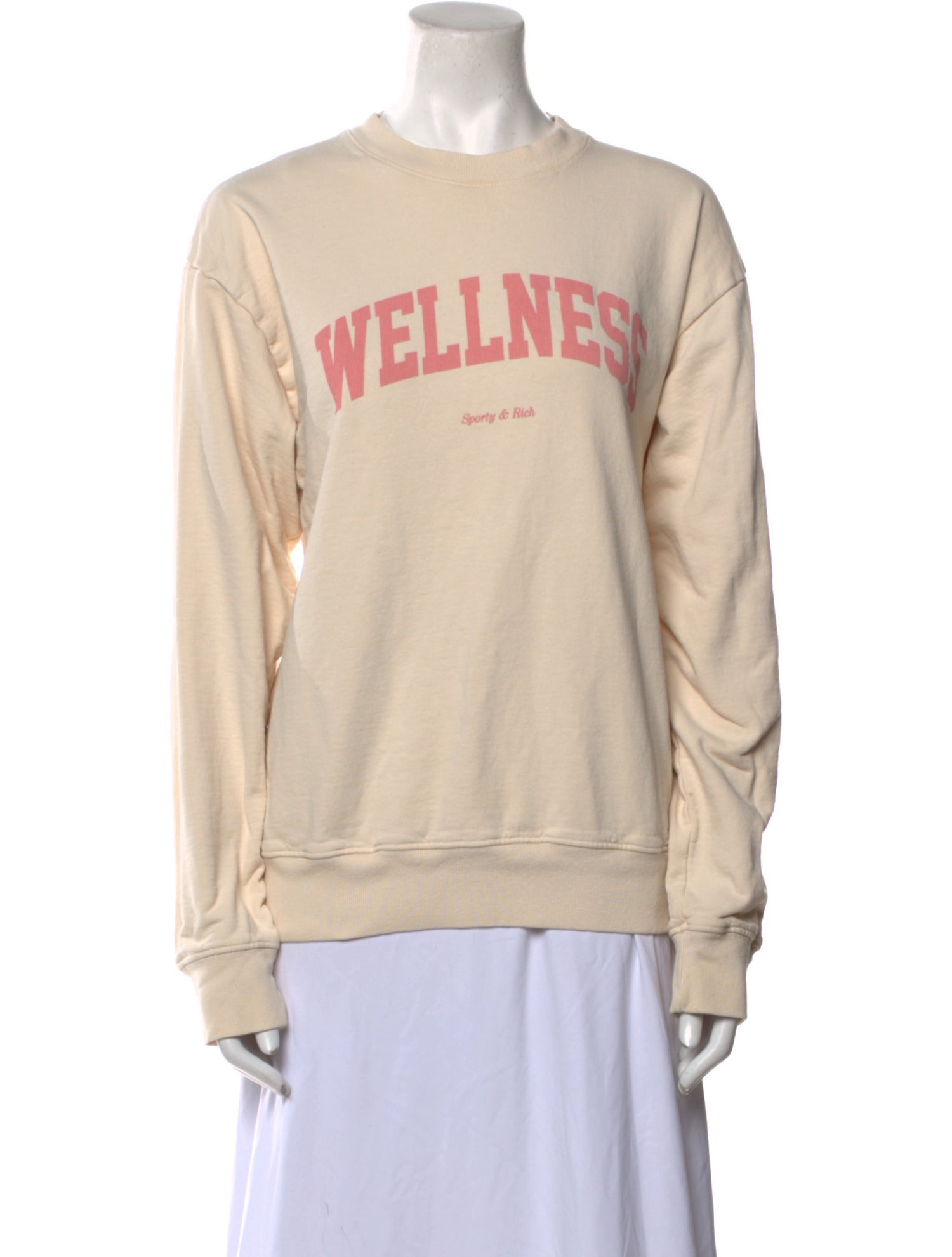 Sporty & Rich Graphic Print Crew Neck Sweatshirt