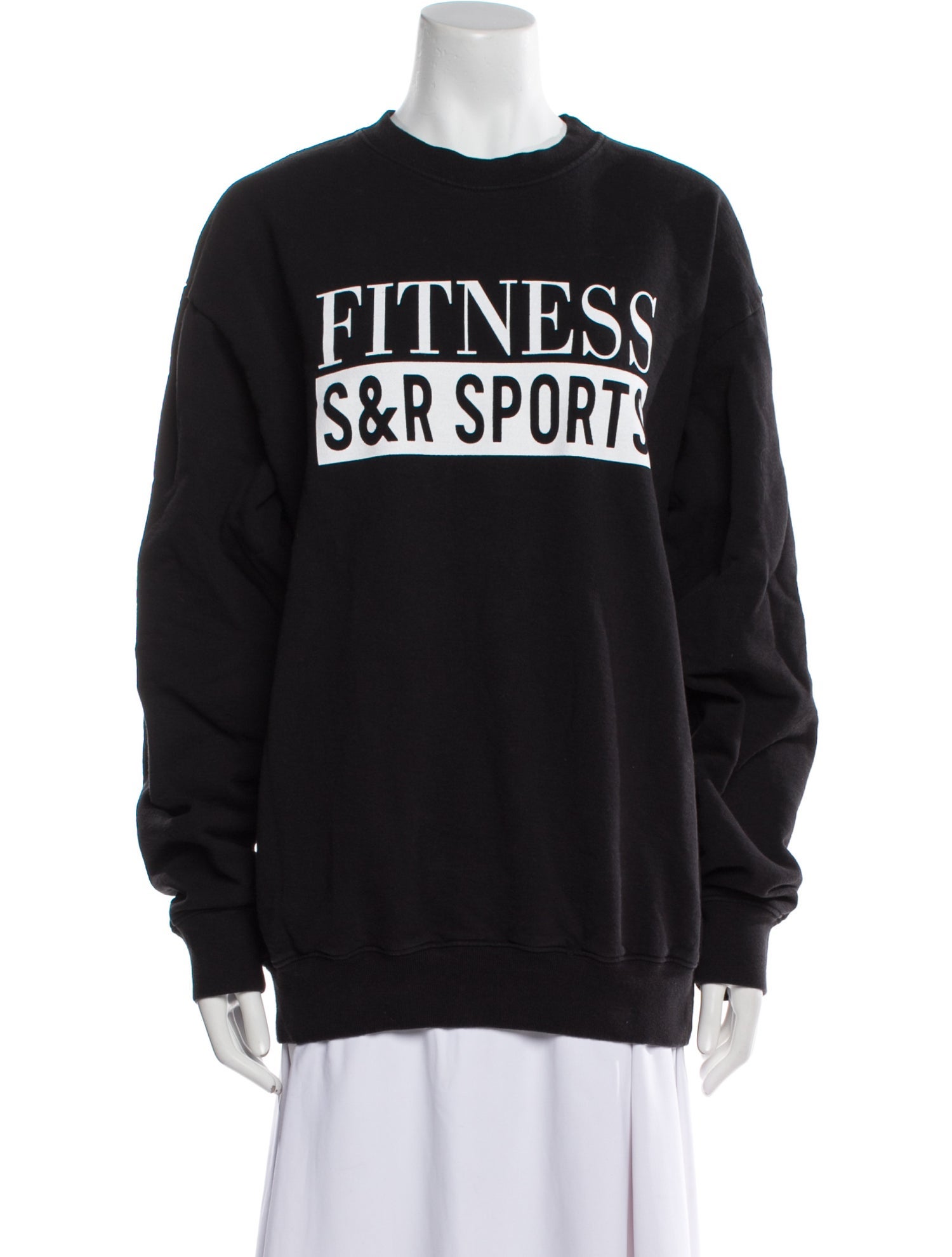 Sporty & Rich Graphic Print Crew Neck Sweatshirt