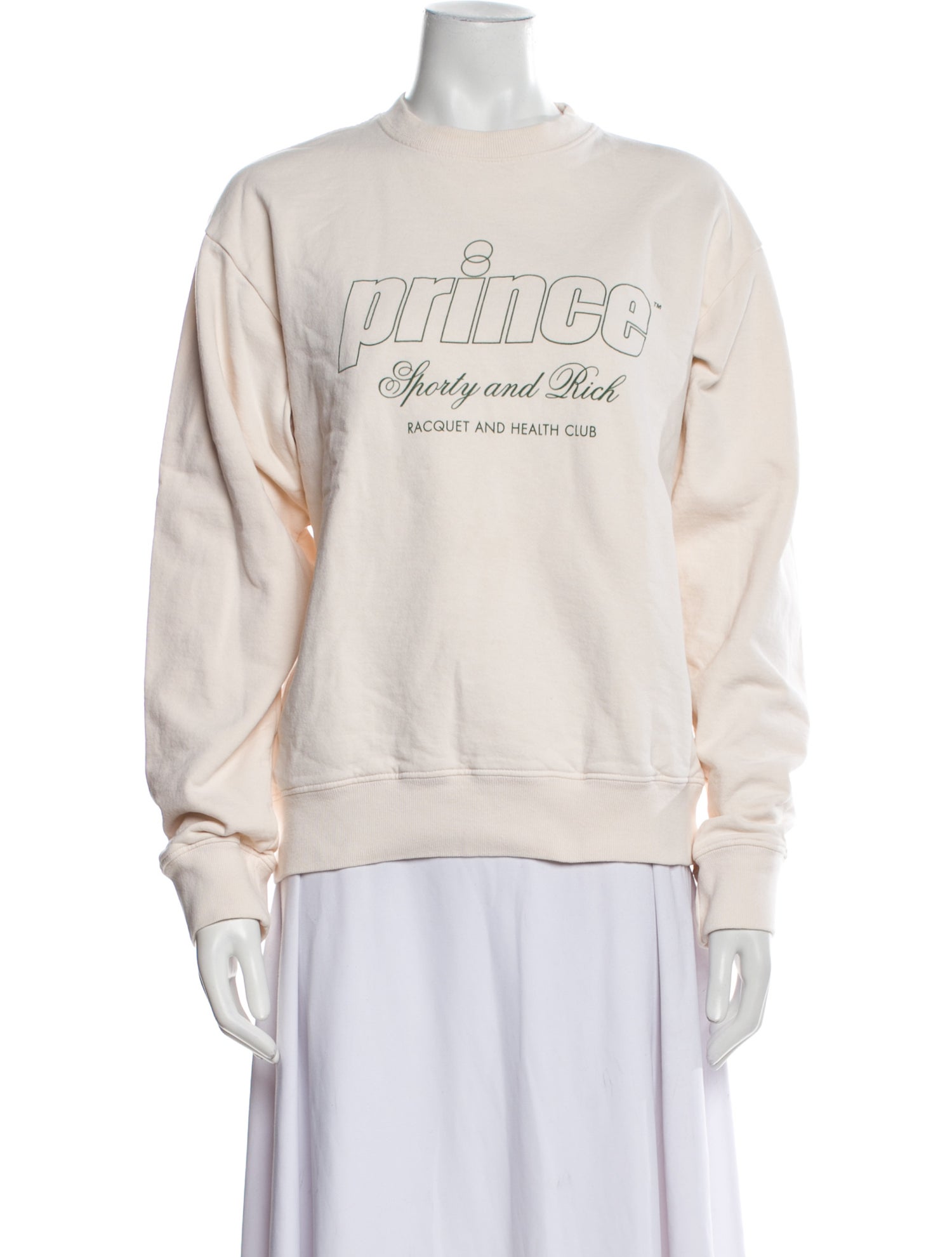 Sporty & Rich Graphic Print Crew Neck Sweatshirt