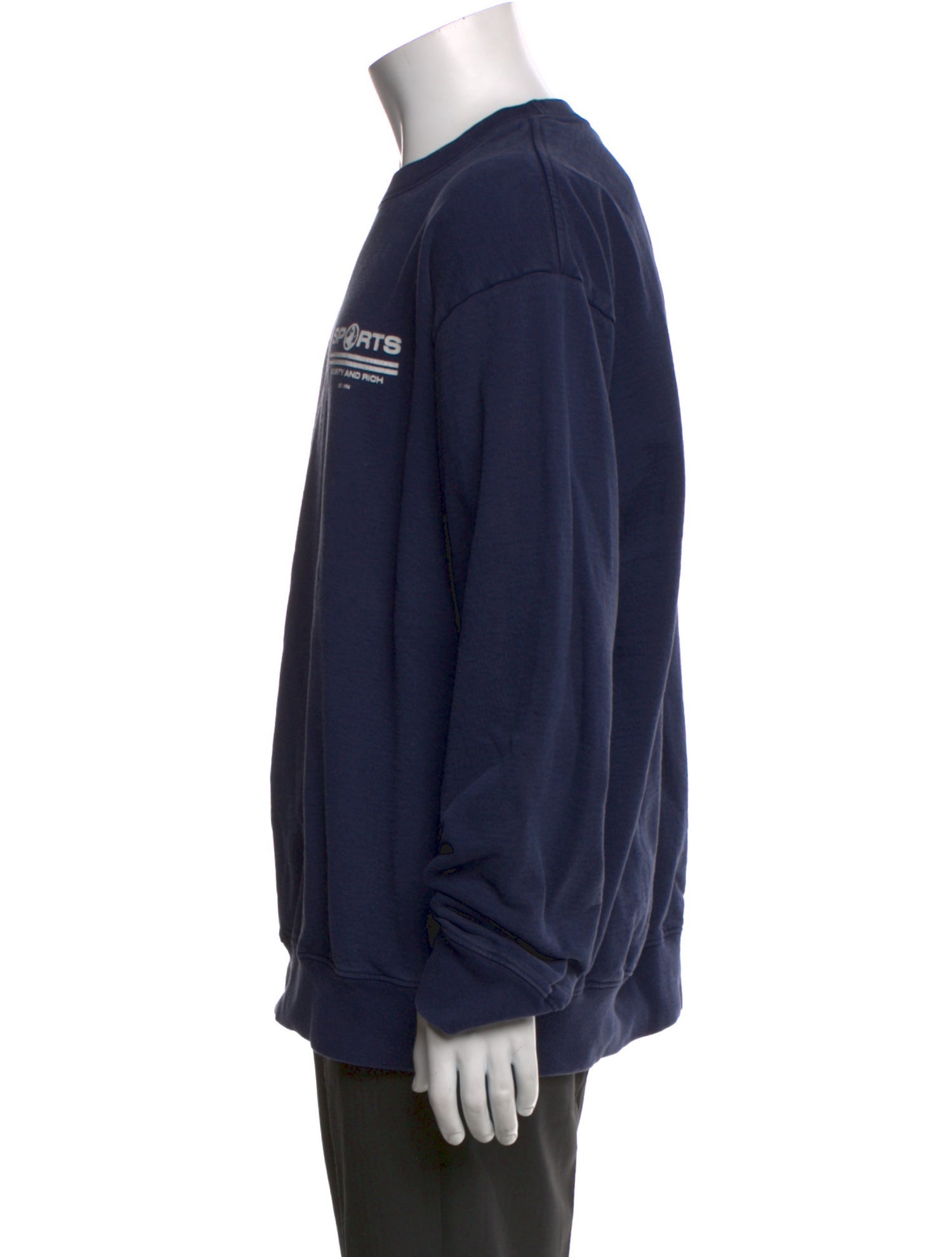 Sporty & Rich Graphic Print Crew Neck Sweatshirt