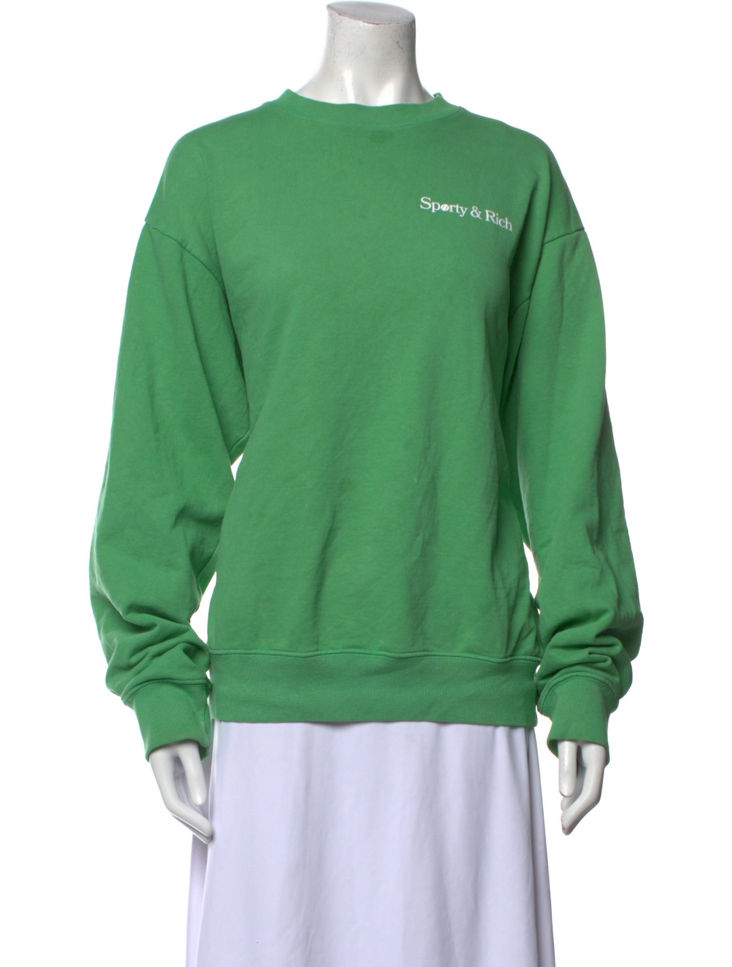 Sporty & Rich Crew Neck Long Sleeve Sweatshirt