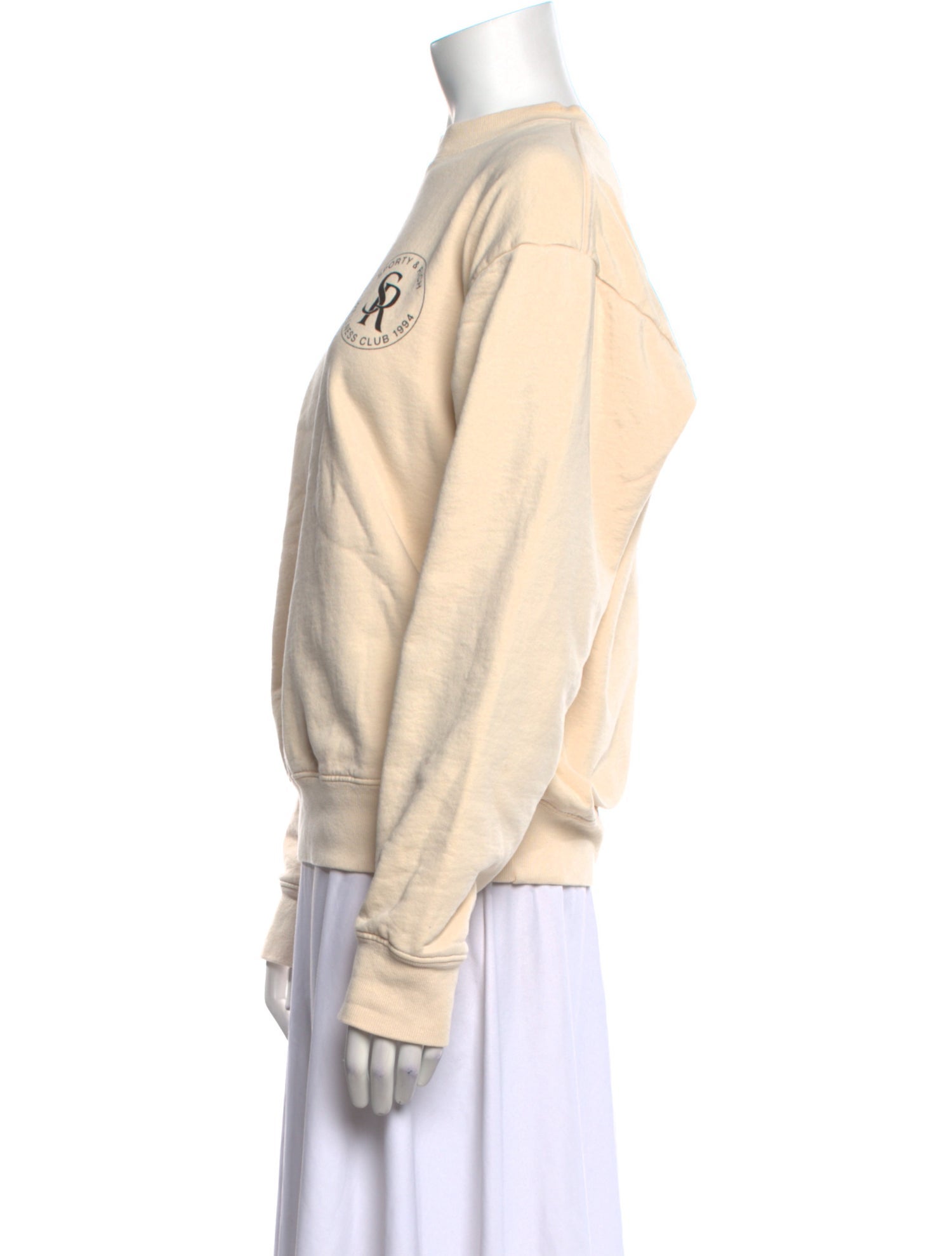 Sporty & Rich Crew Neck Long Sleeve Sweatshirt