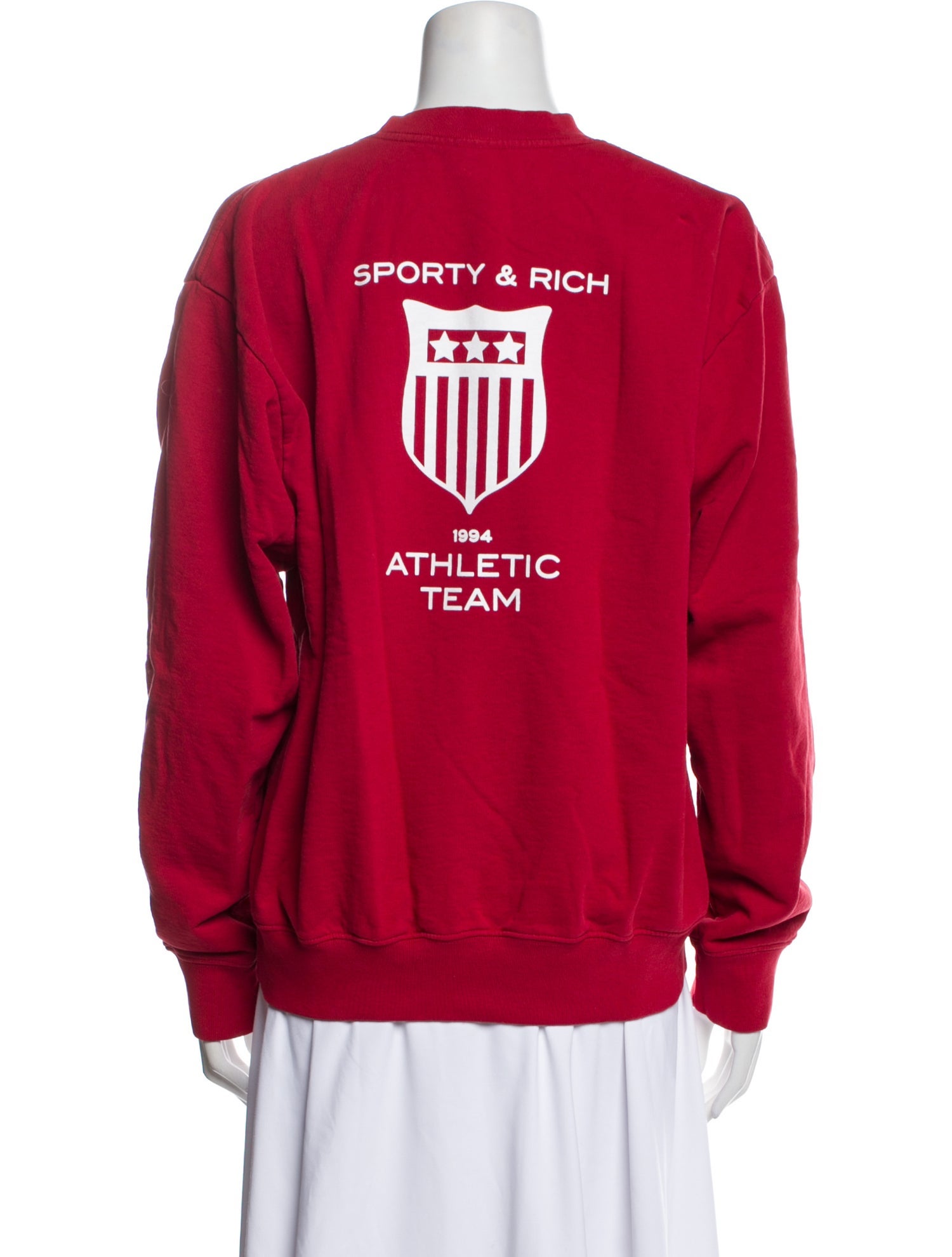 Sporty & Rich Graphic Print Crew Neck Sweatshirt