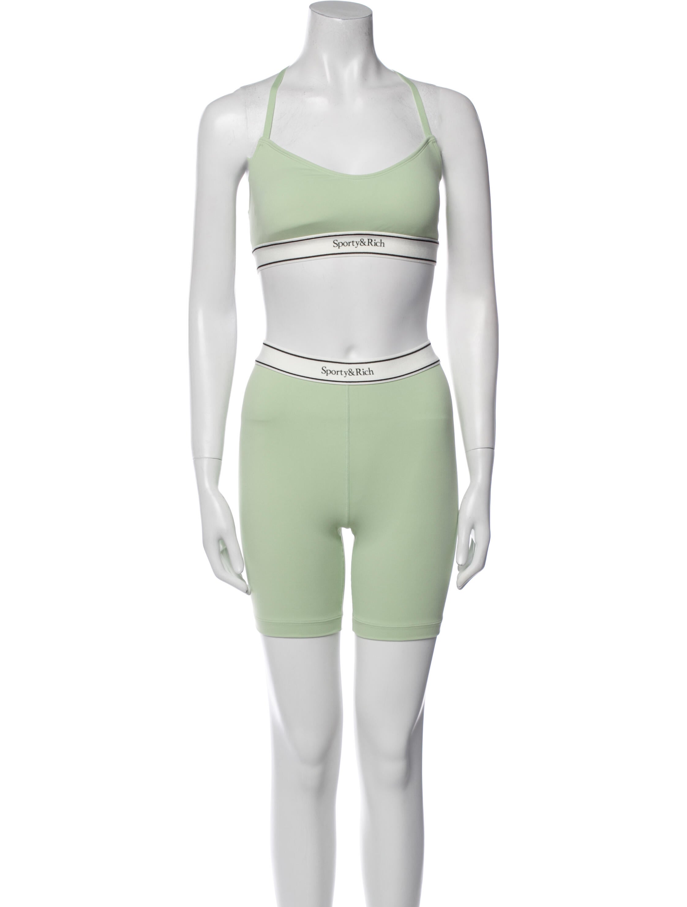 Sporty & Rich Nylon Graphic Print Short Set