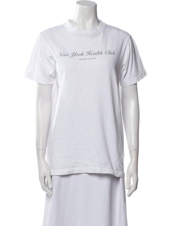 Sporty & Rich Graphic Print Crew Neck T-Shirt