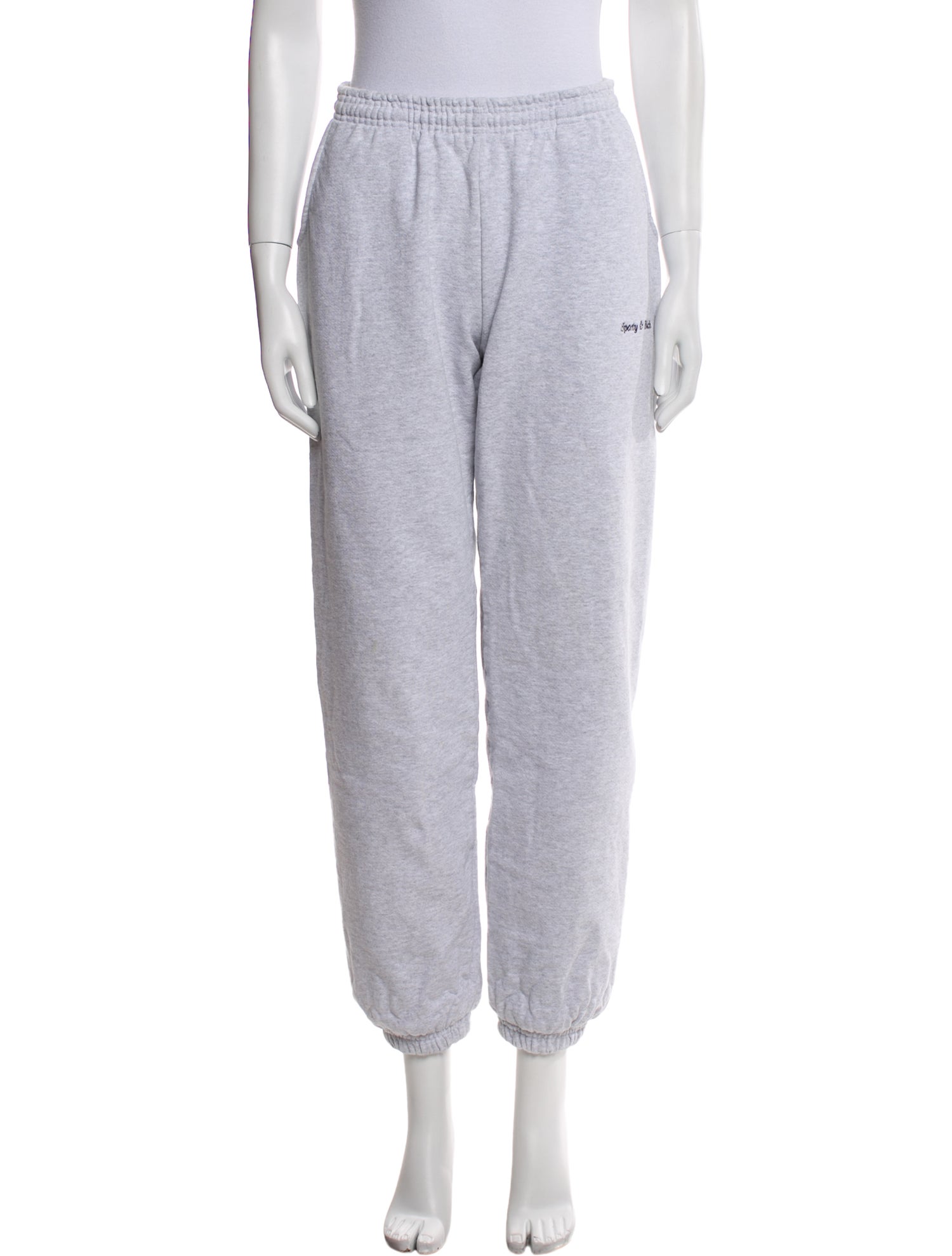Sporty & Rich Embroidered Accent Sweatpants