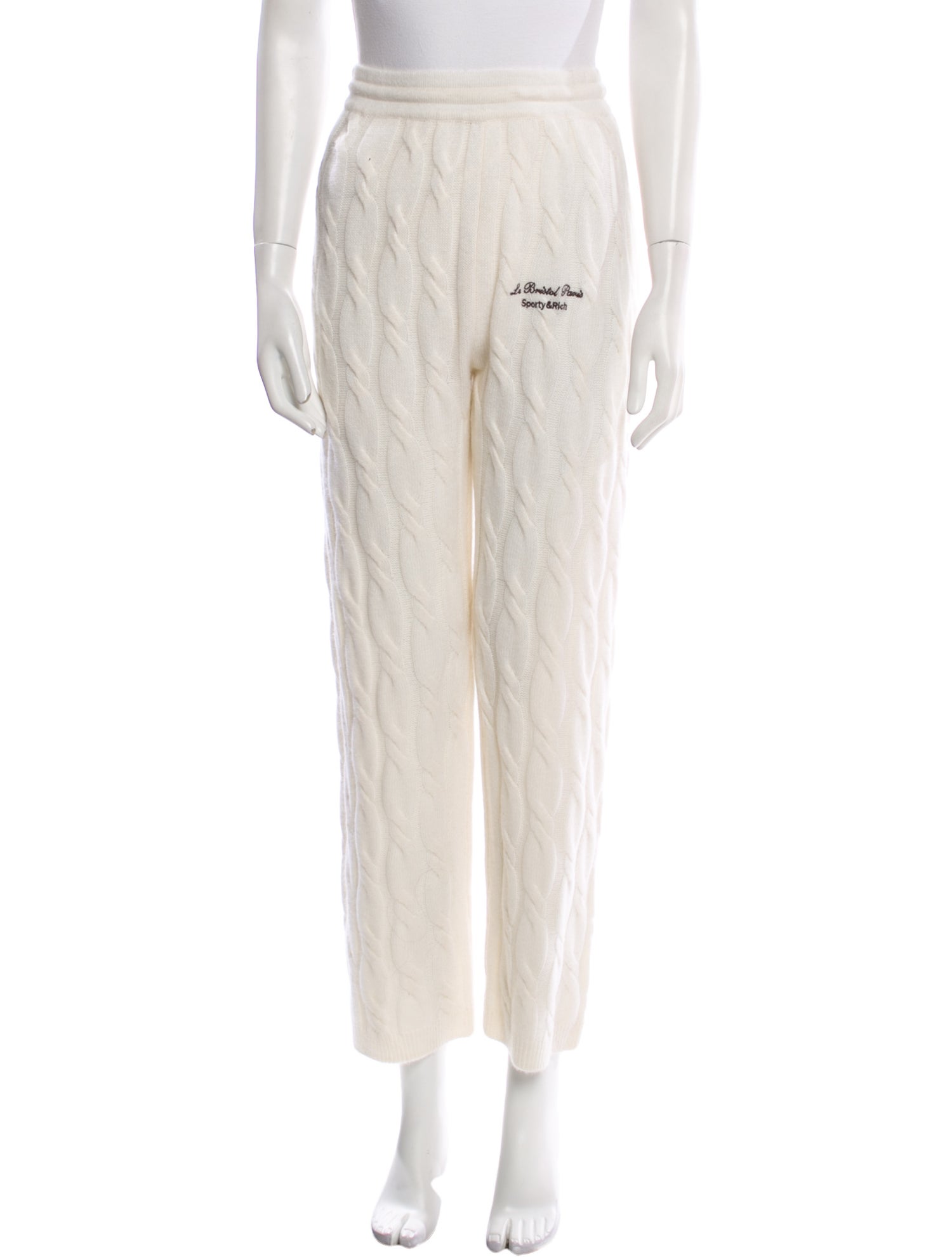 Sporty & Rich Cashmere Straight Leg Pants