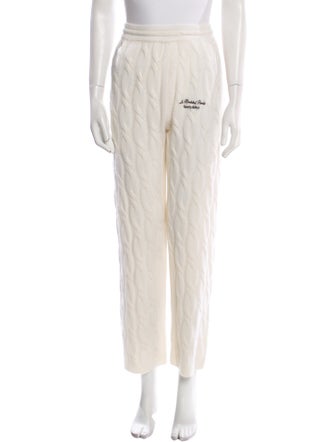 Sporty & Rich Cashmere Straight Leg Pants