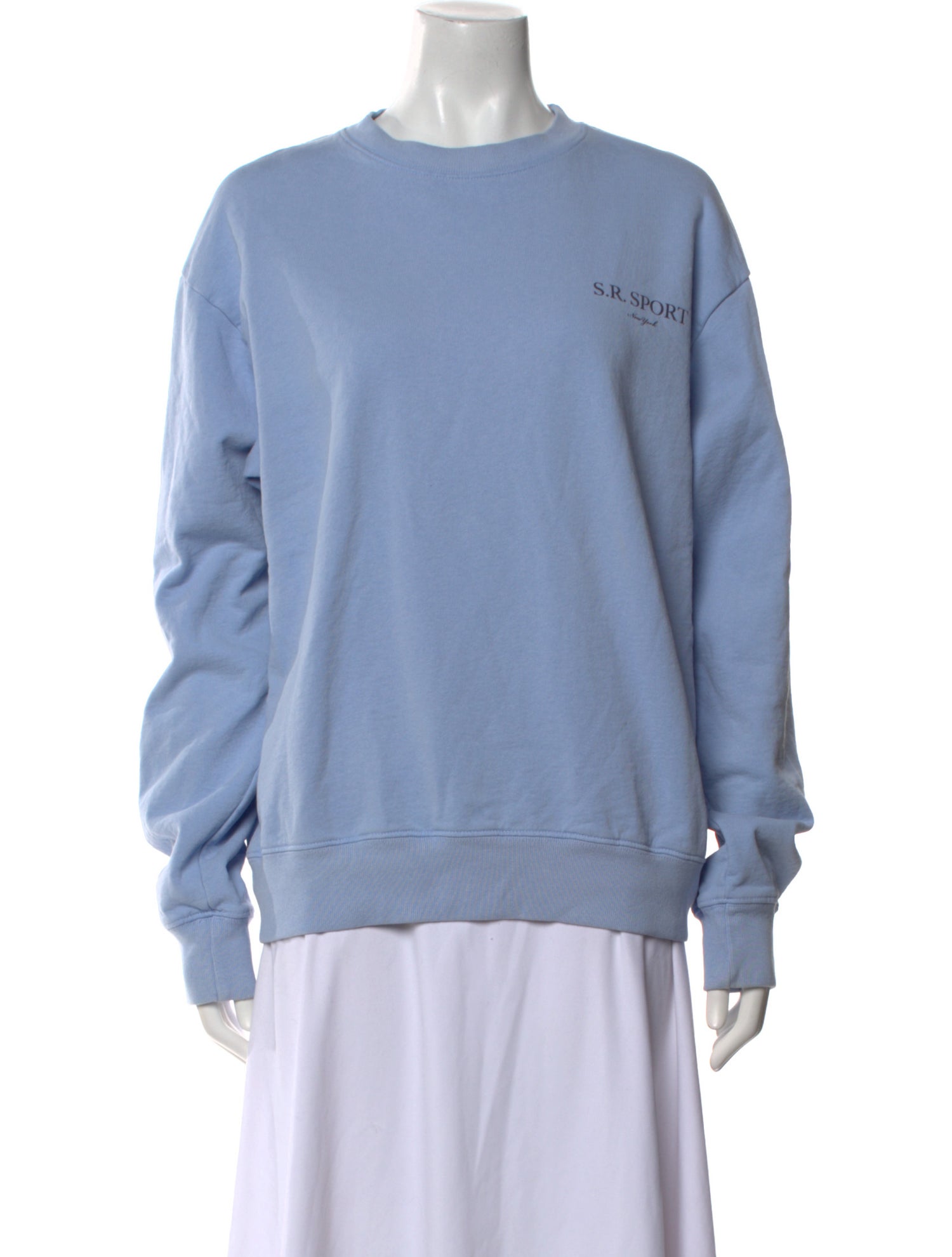 Sporty & Rich Crew Neck Long Sleeve Sweatshirt