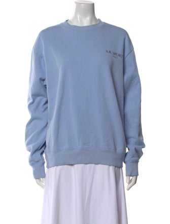 Sporty & Rich Crew Neck Long Sleeve Sweatshirt