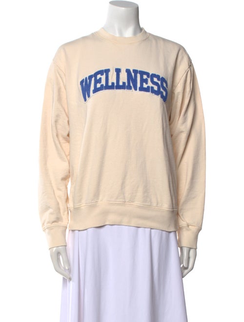 Sporty & Rich Graphic Print Crew Neck Sweater