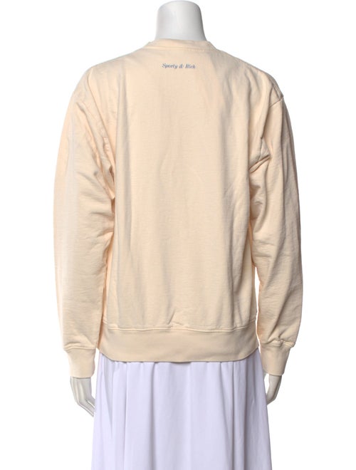 Sporty & Rich Graphic Print Crew Neck Sweater