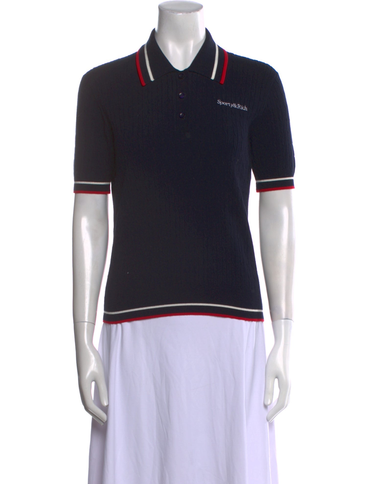 Sporty & Rich Short Sleeve Polo