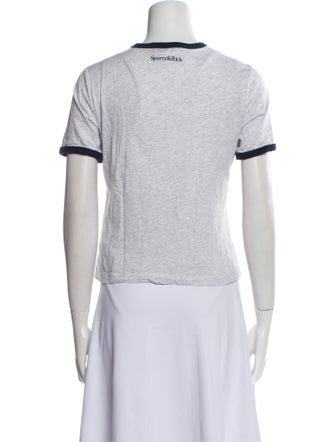 Sporty & Rich Graphic Print Crew Neck T-Shirt