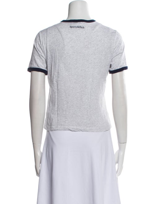 Sporty & Rich Graphic Print Crew Neck T-Shirt