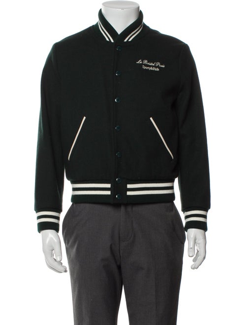 Sporty & Rich Wool Striped Varsity Jacket