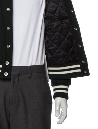 Sporty & Rich Wool Striped Varsity Jacket