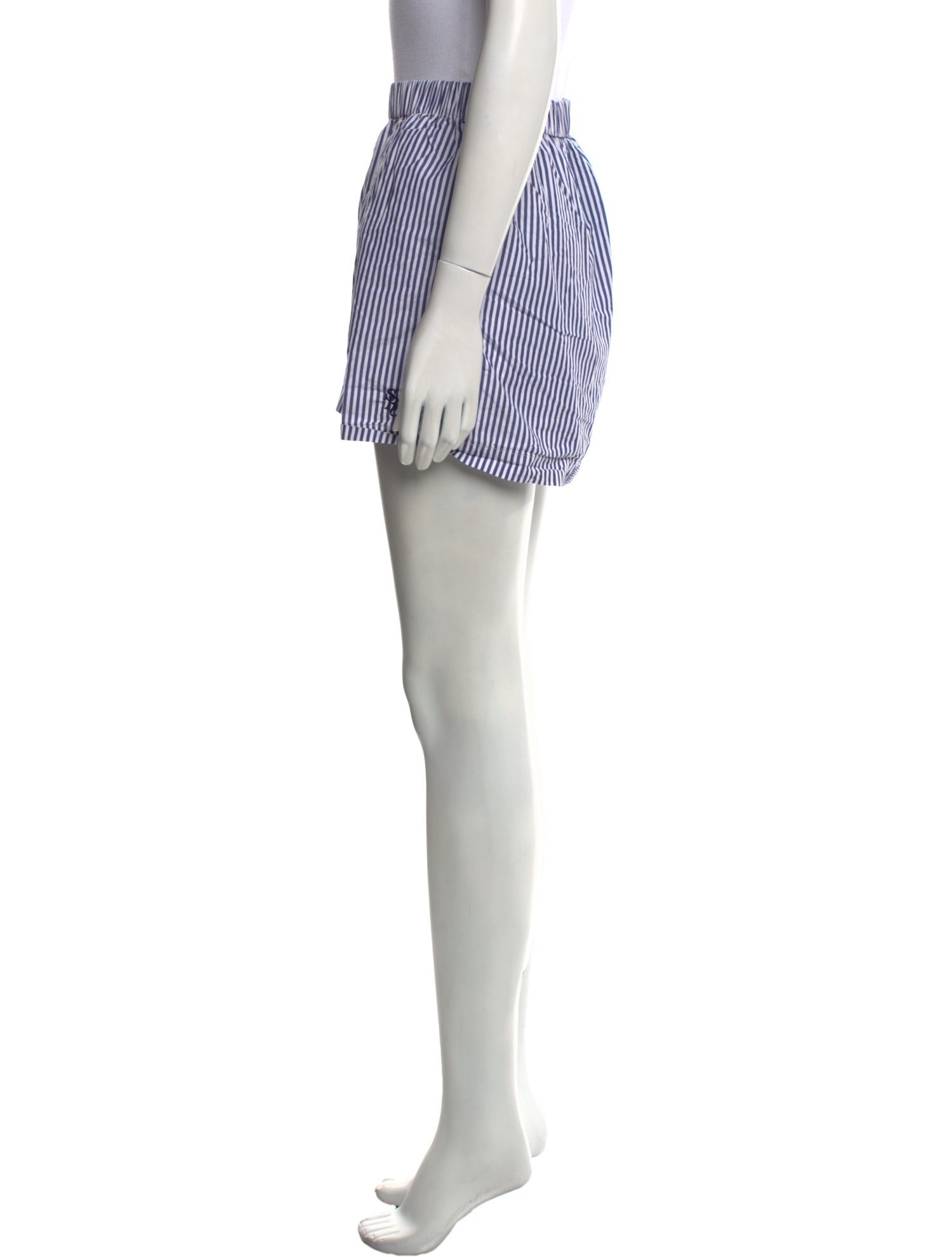 Sporty & Rich Striped Mini Shorts