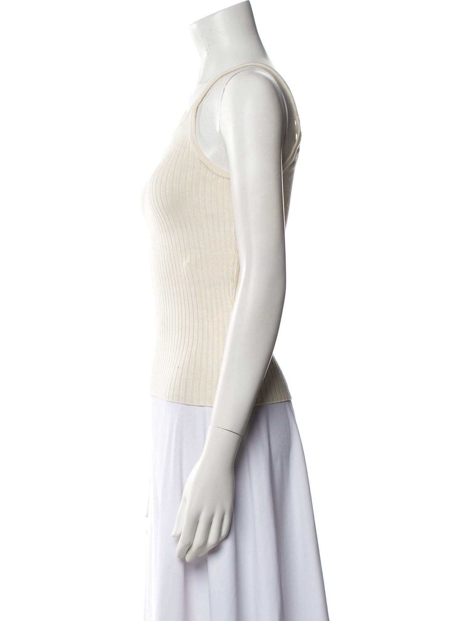 Sporty & Rich Nylon Scoop Neck Top