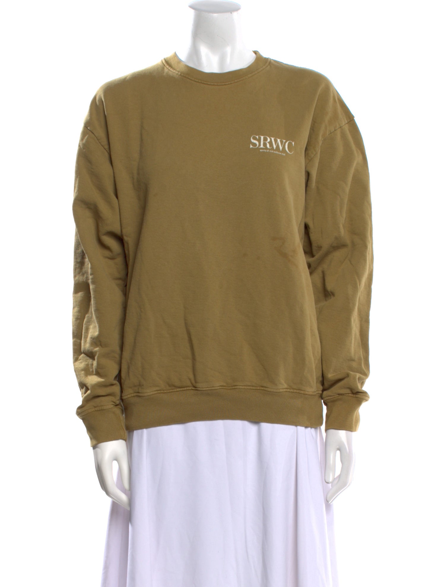 Sporty & Rich Crew Neck Long Sleeve Sweatshirt