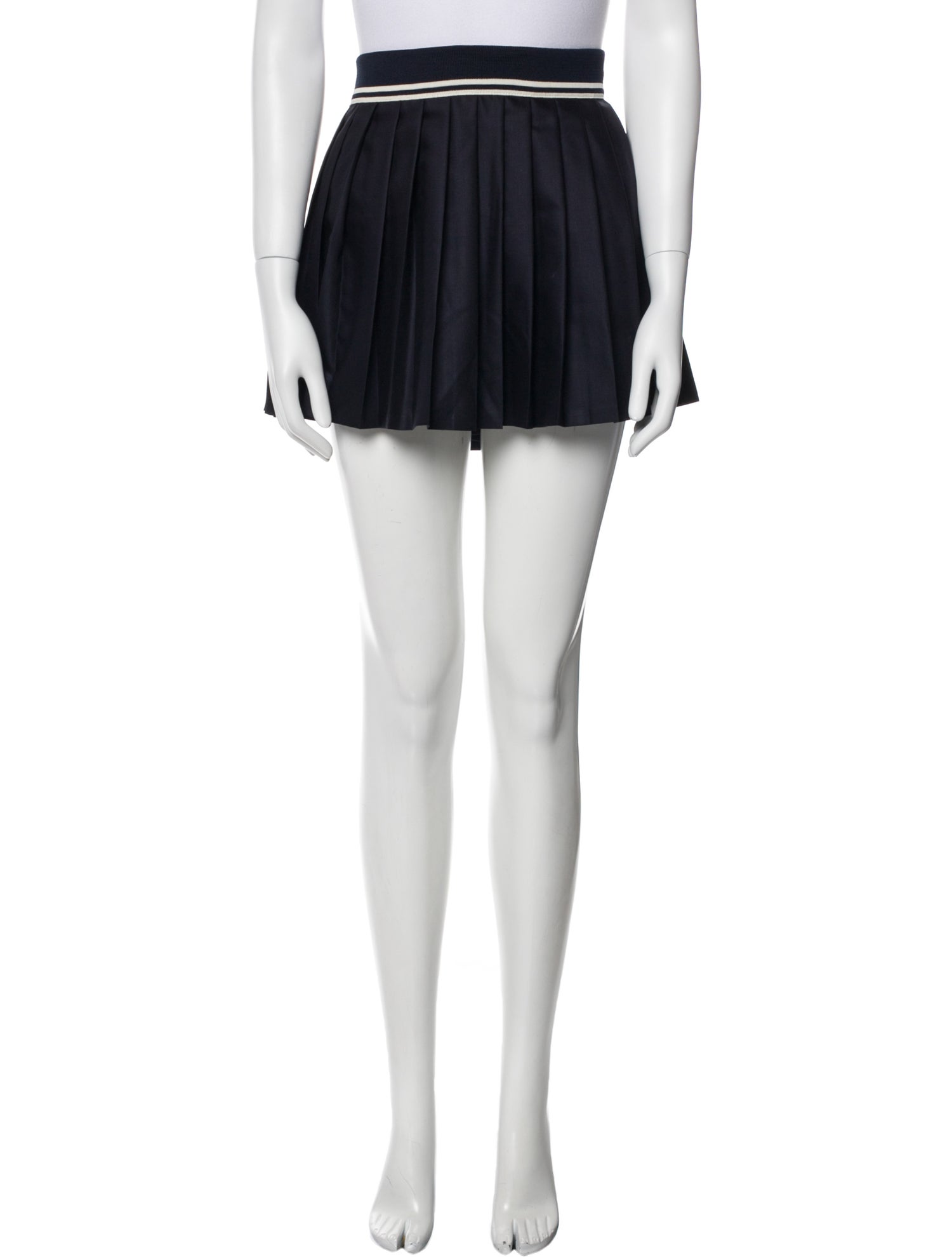 Sporty & Rich Virgin Wool Mini Skirt w/ Tags