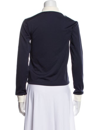 Sporty & Rich Graphic Print Long Sleeve Polo