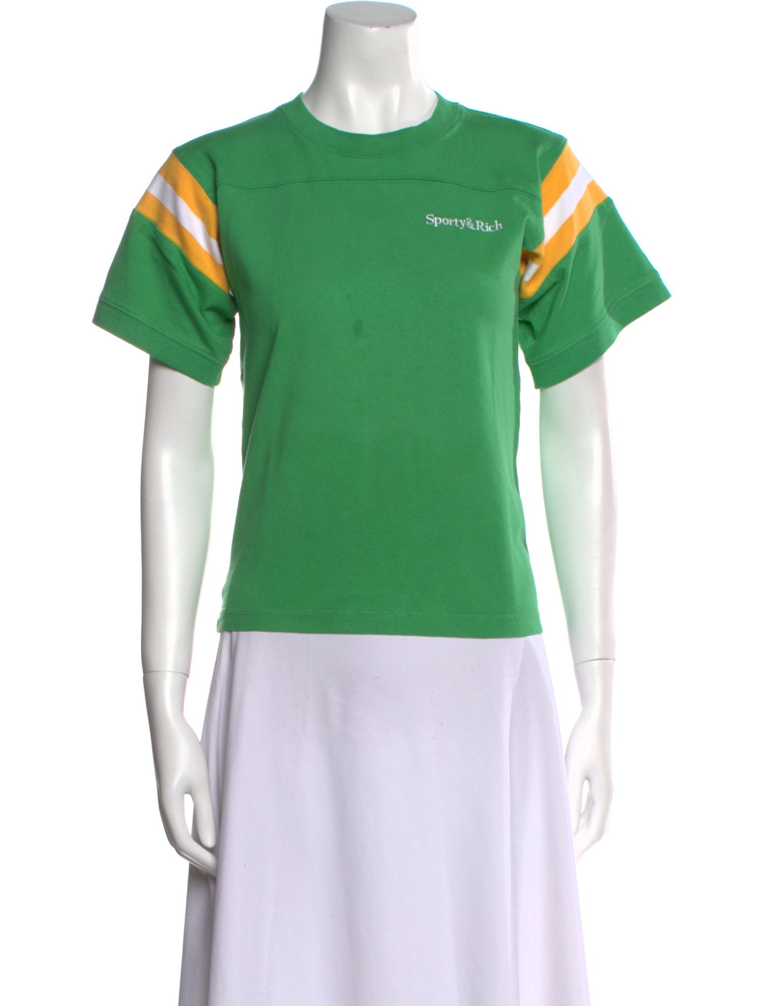 Sporty & Rich Graphic Print Crew Neck T-Shirt