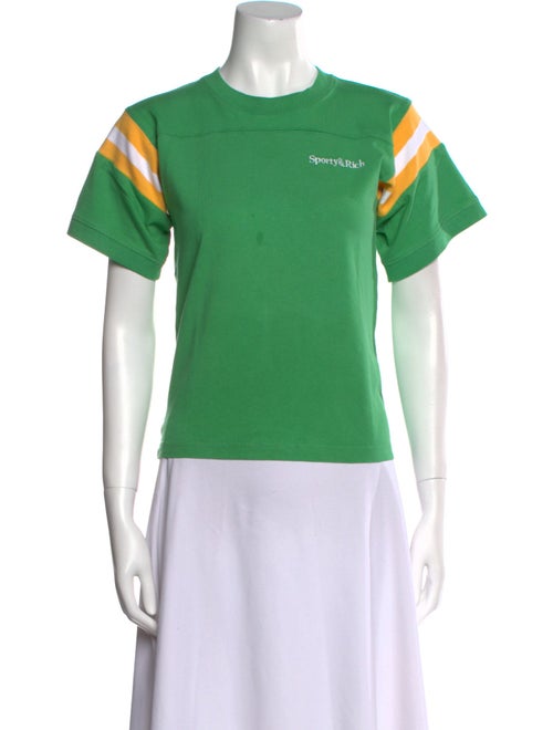 Sporty & Rich Graphic Print Crew Neck T-Shirt