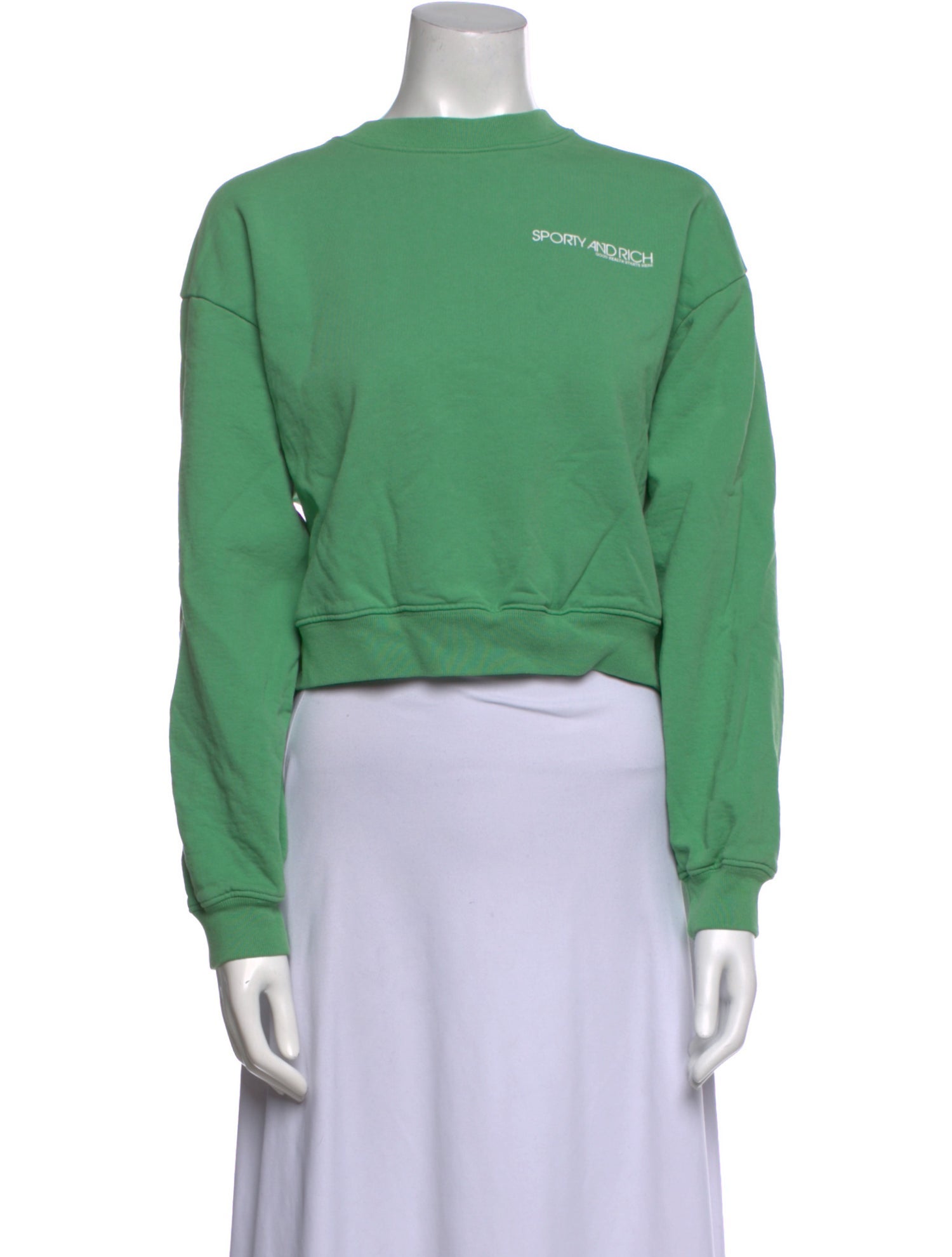 Sporty & Rich Crew Neck Long Sleeve Sweatshirt